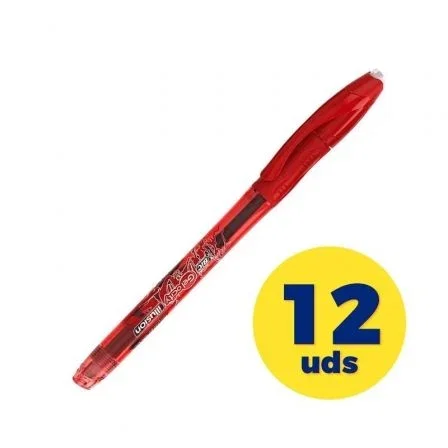 Bic Gelocity Ilusión Bolígrafos de Tinta de Gel Borrable, Rojo, 12 unidades Bic Gelocity Ilusión Bolígrafos de Tinta de Gel Borrable, Rojo, 12 unidades